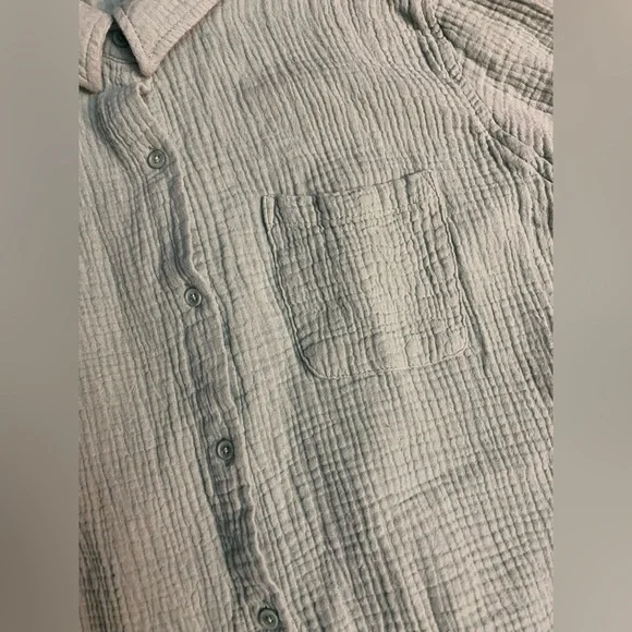 Anne Klein Mint Green Casual Button Down Shirt - Picture 3 of 5